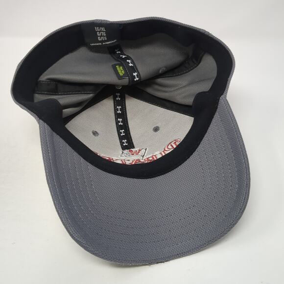 Whitworth Pirates Fitted Baseball Cap Gray XL Embroidered 6 Panel Under Armour - Picture 7 of 10